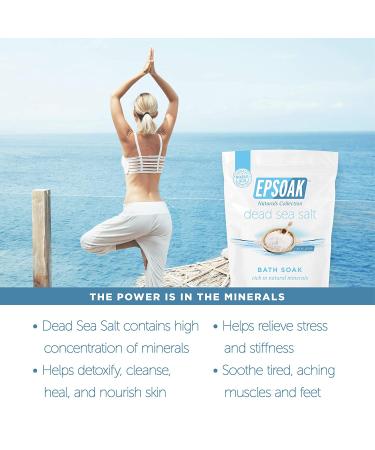Epsoak Dead Sea Salt 2 lb Fine Grain - Relaxing Mineral Bath Soak - Buy Online on GoSupps.com
