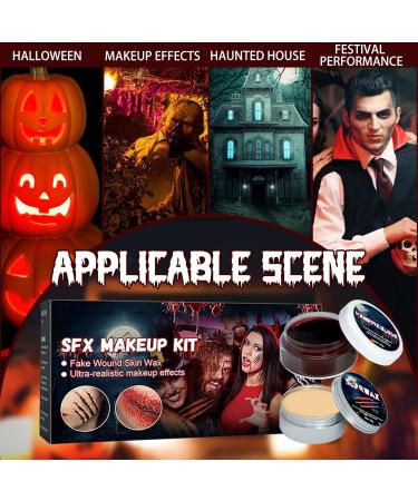 Scar Wax SFX Makeup Kit - Halloween & Cosplay Effects | Fake Blood Gel for Terrifying Looks - Buy Online on GoSupps.com