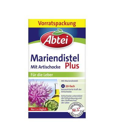 Abtei Milk Thistle Plus with Artichoke - Supports liver health and fat digestion - naturally effective - 90 capsules - Buy Online on GoSupps.com