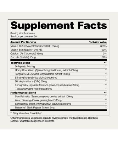 Snap Supplements Nitric Oxide Booster + Testo Booster Supplement Bundle for Men 90 Vegetarian Capsules Each - Buy Online on GoSupps.com