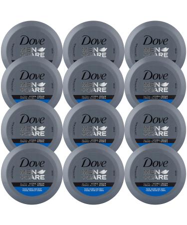Dove Men+Care Ultra Hydra Cream - Dove Lotion 3-In-1 Advanced Skin Care for Men Face Cream Hand Cream and Body Lotion for Extremely Dry Skin All Skin Types 5.07 Fl Oz (Pack of 12) 5.07 Ounce (Pack of 12)