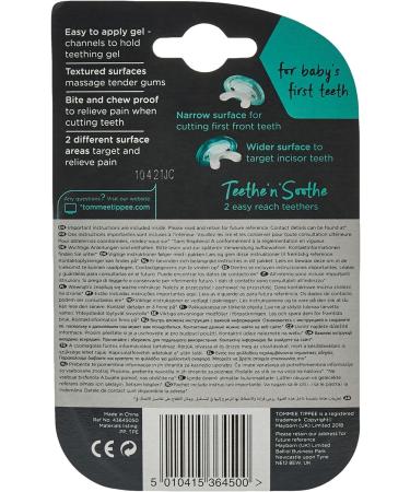 Tommee Tippee Stage 1 Teethers 3m+ - 2 Count Pack | BPA-Free Teething Toys - Buy Online on GoSupps.com