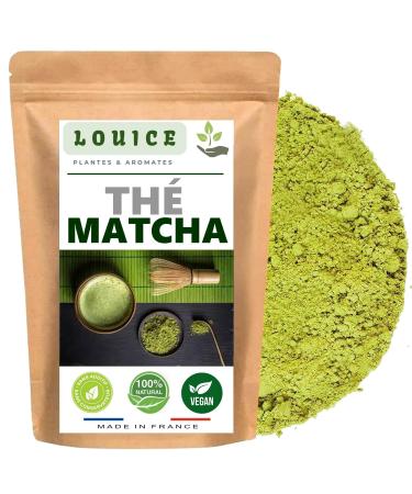 LOUICE Organic Matcha Tea 100g - Natural Flavors for Invigorating Energy - Fresh Bag - Healthy Seasoning with Organic Matcha Tea 100g to Recharge Your Vitality