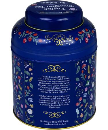 New English Teas Midnight Alice in Wonderland Tea Caddy with 80 English Breakfast Teabags - Buy Online on GoSupps.com