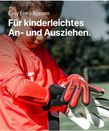 T1tan Children Goalkeeper Gloves with Finger Protection | Red Beast Junior 3.0 | Football Gloves for Future Stars | Various Sizes & Colors - Buy Online on GoSupps.com