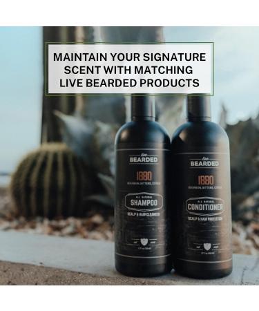 Live Bearded All-Natural Charcoal Body Wash for Men - Exfoliating & Moisturizing Shower Gel with Bourbon Bitters Citrus | International Shipping - Buy Online on GoSupps.com