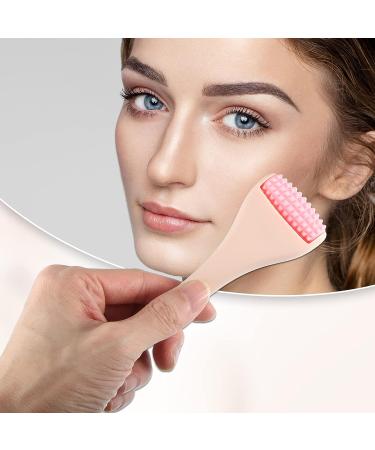 VOCOSTE Silicone Face Roller for Women | Facial Massage Tool to Relieve Stress, Remove Wrinkles & Puffiness - Green - Buy Online on GoSupps.com