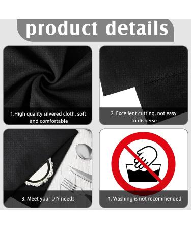 2 Yards Anti Tarnish Silver Cloth - Luxury Polishing Cloth for Jewelry & Silverware - 6.6 x 3.3 ft - Buy Online on GoSupps.com