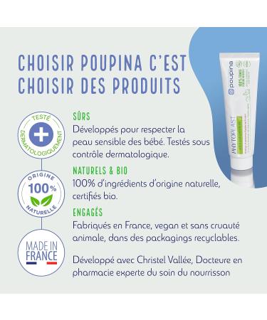 POUPINA Phytoplast BIO Water Paste - 100% Natural Cream for Baby Change | Protects Against Seat Redness | Clinically Proven | 65g - Buy Online on GoSupps.com