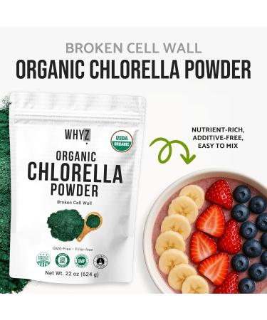 Organic Chlorella Powder, 22 oz, Raw, Premium Superfood Rich in Vegan Protein & Chlorophyll, Non-GMO, Vegan-Friendly Supplement, 312 Servings - Buy Online on GoSupps.com