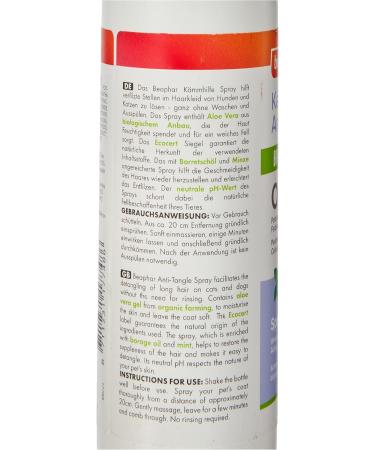 Beaphar Bio Combing Aid Spray for Dogs & Cats - 200ml Demelanter for Matted Fur Relief - Buy Online on GoSupps.com