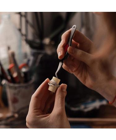 Soft-Grip Craft Tweezers Set for Jewelry Making, Beading, and Electronic Work - Stainless Steel Precision Tweezers - 2 Pieces (Silver, Pink, Black) - Buy Online on GoSupps.com