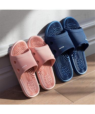 Acupressure Massage Slippers for Foot Pain Relief - Shiatsu Sandals (Size 36-37 Pink) | Non-Slip Tension-Reducing Footwear - Buy Online on GoSupps.com