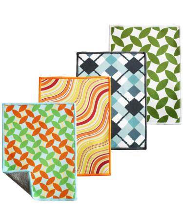 DYZD Microfiber Eyeglass Cleaning Cloth TV Cleaning Cloth with Size of 5 Inches x 7 Inches for Cell Phones, LCD TV and Laptop Screens, Lenses, Tablets Pack of 2 Mix