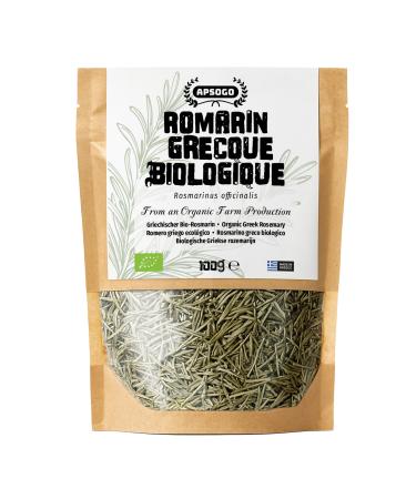 APSOGO Romarin S ch Bio 100g - Origine Gr ce - Feuilles Aromatiques Premium pour Viandes R tis Marinades Soupes & Infusions