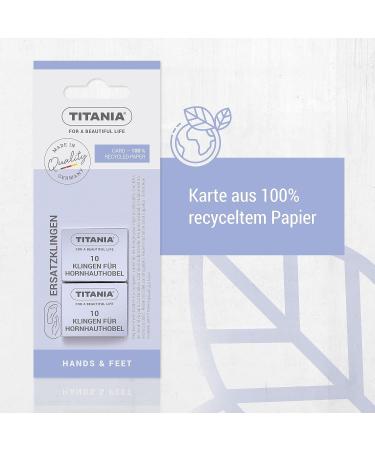 TITANIA Replacement Blades for Callus Plane (20 Pieces) - Professional Quality Blades for Perfect Pedicures | Shop Internationally! - Buy Online on GoSupps.com