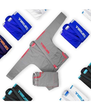 Sanabul Core Competition BJJ Gi IBJJF Approved - Grey/Red A2 (Special Sizing Guide) - Buy Online on GoSupps.com