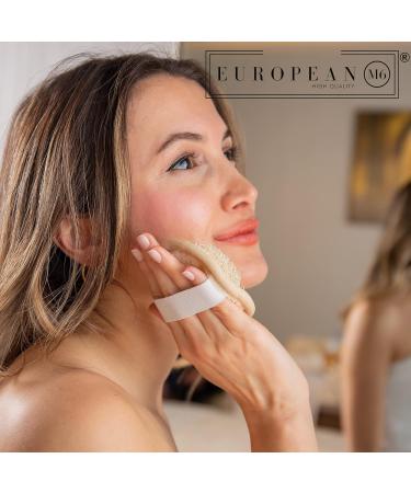 European M6 Premium Facial Loofah Pads - 4 Pack Natural Exfoliator Sponges for Clean & Vibrant Skin - Buy Online on GoSupps.com
