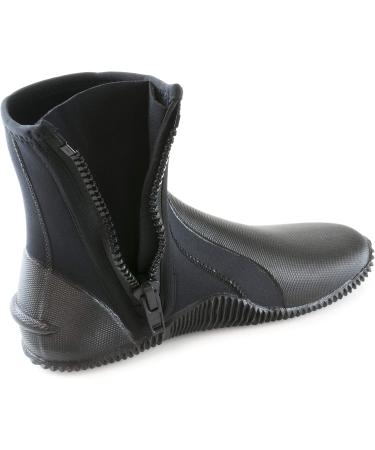 Cressi Neoprene Anti-Slip Sole Boots - Ideal for Water Sports and Diving - Minorca Long, US Men 11 | US Women 12, Black/Black - Buy Online on GoSupps.com