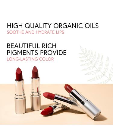 Honeybee Gardens Truly Natural Long Lasting Lipstick San Francisco - Pink Peach Frost with Rose Tones | Vegan, Gluten Free, Cruelty Free - Buy Online on GoSupps.com