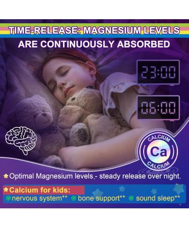 Neviss Magnesium Glycinate + Calcium Filled Gummies for Adults and Kids 4+ Kids Sleep Gummies Melatonin Free No Sugar Magnesium Supplement w/B6 D3 L-Theanine for Zzz Relax Brain Bone Muscle 2Pack - Buy Online on GoSupps.com