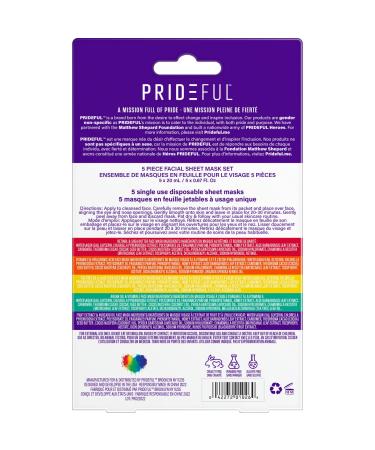 Shop Prideful 5Pc Facial Sheet Mask - Nourish Your Skin | Fast International Shipping - Buy Online on GoSupps.com