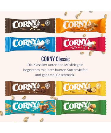 Buy Corny Classic Hazelnut Cereal Bar - Delicious Nuts & Honey | 60x25g - International Shipping Available - Buy Online on GoSupps.com