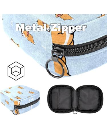Shop Cute Corgi Women's Binding Bags - Stylish Tampon Storage with Zip Pockets | Multi04 - Buy Online on GoSupps.com
