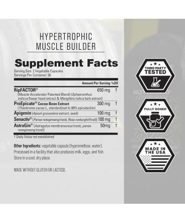 NutraBio Unbound BYLD - Natural Muscle Builder for Men Support Muscle Growth Recovery and Strength - 30 Servings - 60 Capsules - Buy Online on GoSupps.com