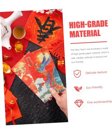 ABOOFAN 36 Pcs Trendy Red Envelope Lucky Money Envelopes Chinese Red Packets Chinese Festival Red Envelopes Chinese Red Envelope Wallet 2023 Year Red Envelope Lunar Calendar Paper Bronzing - Buy Online on GoSupps.com