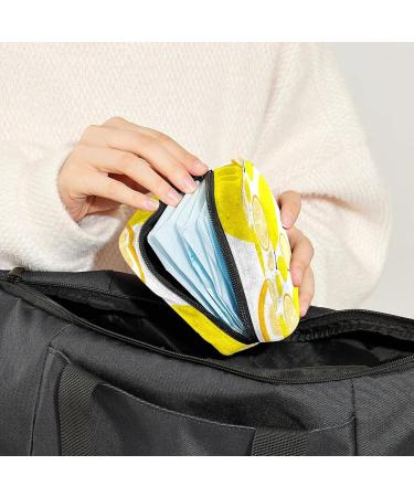 Anna Cowper Lemon Yellow Menstrual Storage Bag - Portable Period Pouch for Sanitary Napkins, Nursing Pads, Tampons - 1Pcs Multi-Colored - Buy Online on GoSupps.com