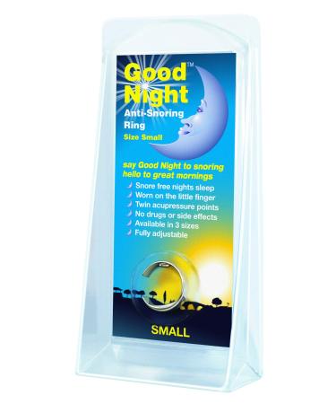 Good Night Sterling Silver Anti-Snoring Ring Small