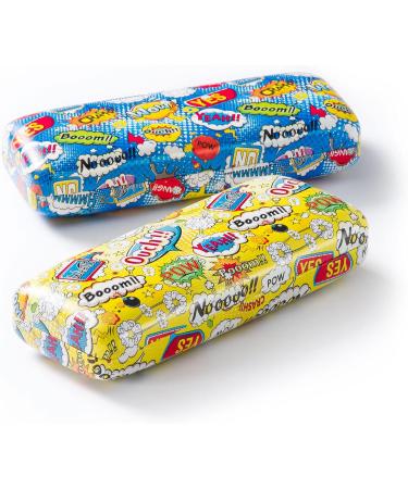 FEFI Comic Yellow Hardcase Glasses Case - Stylish & Durable International Shipping - Buy Online on GoSupps.com