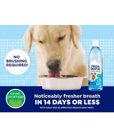 Naturel Promise Fresh Dental Water Additive for Dogs - 18 fl oz, 3 Pack - Easy Dental Health Solution, Cleans Teeth, Freshens Breath up to 12 Hours - No Brushing Needed - Buy Online on GoSupps.com