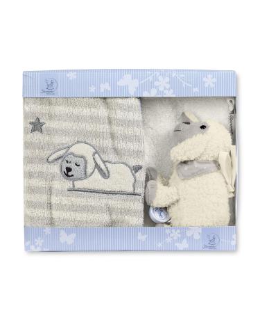 Sterntaler gift set sheep Stanley mini play watch washing glove children's towel age: from 0 months gray/white Stanley 2019 single