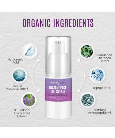 DERMAXGEN Instant Face Lift Cream & Tea Tree Serum Lightweight Skincare Duo with Botanical Ingredients for a Smoother Refreshed Look - Buy Online on GoSupps.com