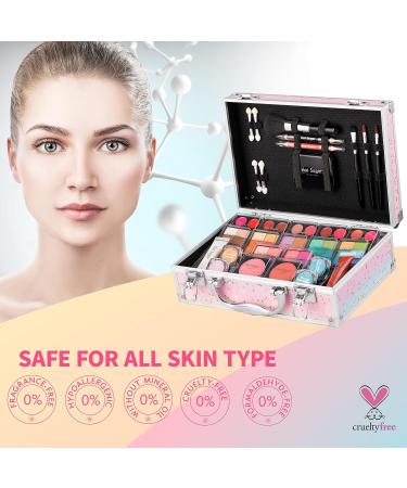 Teenage Girls Hot Sugar Makeup Kit - Full Starter Set with Eye Shadow, Lip Balm, Blush, Lip Gloss, and Mirror (Rainbow) - Buy Online on GoSupps.com