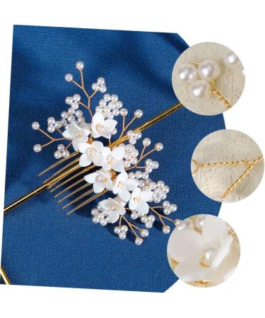 Ipetboom Bridal Comb Pearl Headpiece for Wedding Flower Pearl Hair Accessories Hair Side Comb Wedding Hair Accessories Bride Hair Accessory Bride Headpiece Miss New Chinese Style Hair Comb - Buy Online on GoSupps.com