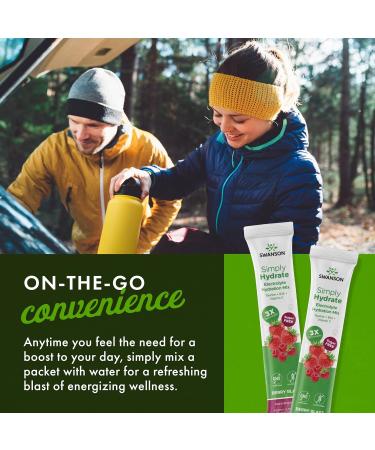 Swanson Simply Hydrate Electrolyte Mix - Sugar-Free Berry Blast - 30 Packets | Advanced Electrolyte Blend for Hydration On-the-Go - Buy Online on GoSupps.com