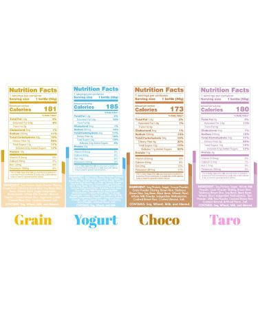 Mealeady | Korean Healthy Shake Meal Replacement Bottle | Nutritional Powder with Crunchy Grains | On-The-Go Simple Meal | Assorted 4 Bottles - Buy Online on GoSupps.com