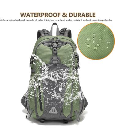JIELV 45L Waterproof Hiking Backpack - Lightweight Camping Daypack for Men and Women (Green) - Buy Online on GoSupps.com