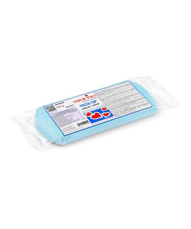 Saracino Sugar Paste Model Baby Light Blue Modelling Paste 500 g Gluten Free Made in Italy