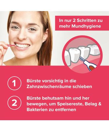 Buy Dentek Easy Brush Interdental Brushes ISO 2 - Mint Flavor 12 Pack | Perfect for Tight Spaces | Hygienic Cap - Buy Online on GoSupps.com