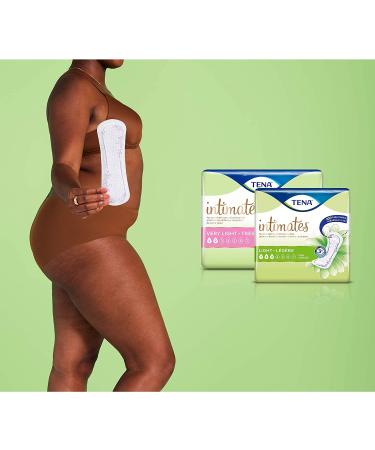 TENA Intimates Incontinence Pads for Women - Light Absorbency, Ultra Thin, Regular Length - 30 Count (Pack of 6) - Buy Online on GoSupps.com