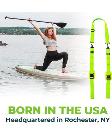 Gradient Fitness Kayak/Paddle Board/Surfboard Shoulder Strap - Hands-Free SUP Carrying Sling with Padded Shoulder - Green - Buy Online on GoSupps.com