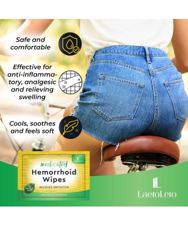 Hemorrhoid Treatment Wipes with Witch Hazel | 30 Count for Maximum Relief from Pain, Burning, and Itching - Buy Online on GoSupps.com