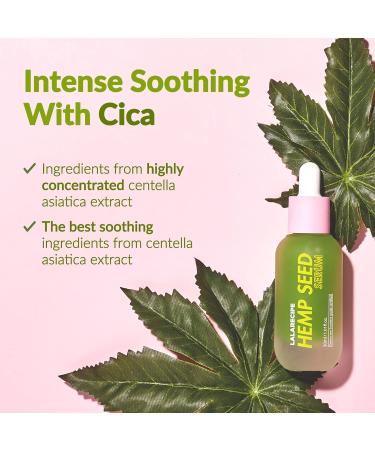Hemp Beauty Face Serum for Dry Skin | Brightening Moisturizer w/ Hemp Seed Oil & Hyaluronic Acid | Vegan Skincare for Glowing Skin - Buy Online on GoSupps.com
