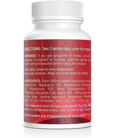 Power Immunity Booster: Homeopathic Maximum Strength Supplement with Pokeweed, Spurge Olive & Bulbous Buttercup - 100 Tablets | All Natural & Non-GMO - Buy Online on GoSupps.com