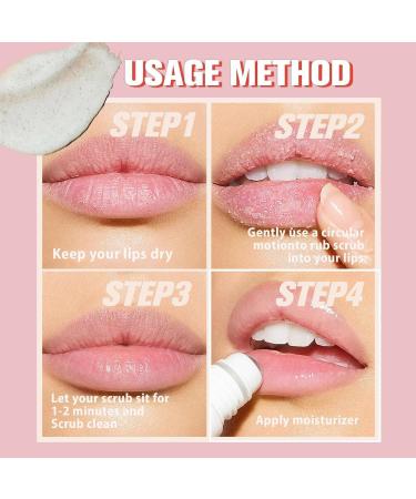 Lip Scrub Lip Care Reduce Lip Wrinkles Lip Scrub Gentle Lip Scrub Stick Balm Mask Night Lip Mask Exfoliating and Moisturizing Lip Care (50g Pink) - Buy Online on GoSupps.com