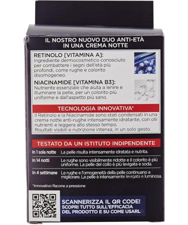 L'Or al Paris Revitalift Laser Pressed Cream Retinol + Niacinamide Night - Buy Online on GoSupps.com